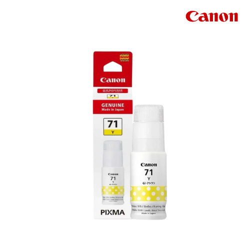 ตลับหมึกอิงค์เจ็ท Canon Original Ink Cartridge GI-71 Yellow, GI71